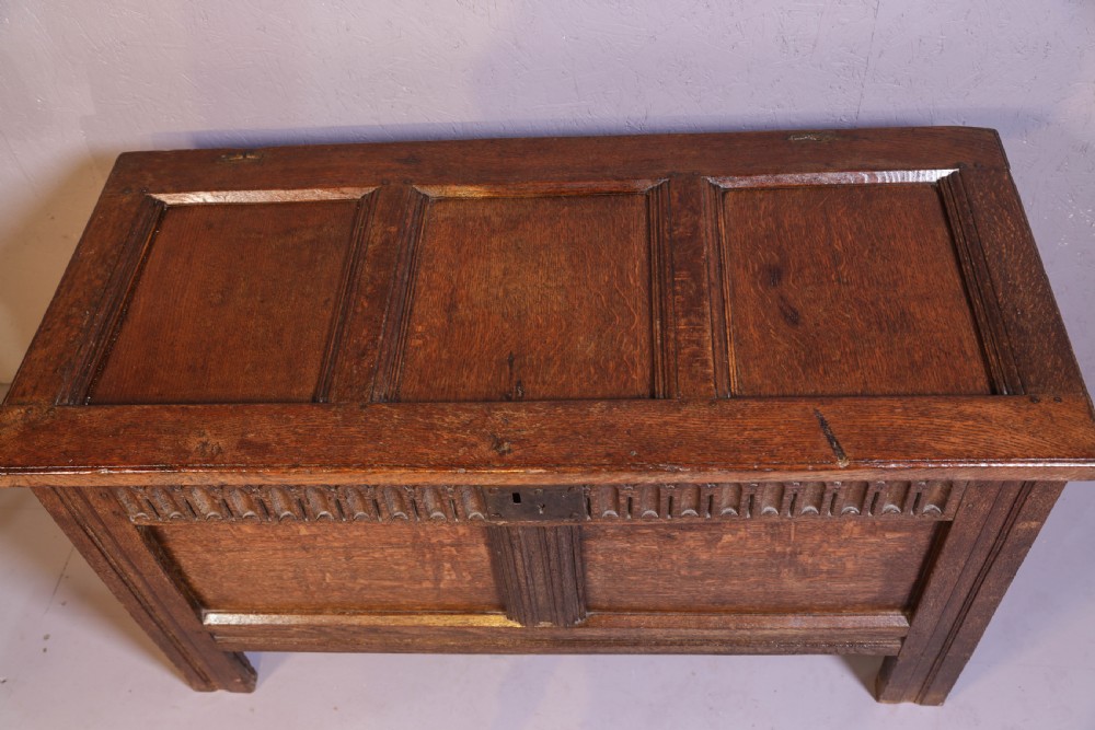A 17th Century Oak Coffer nice condition View IV