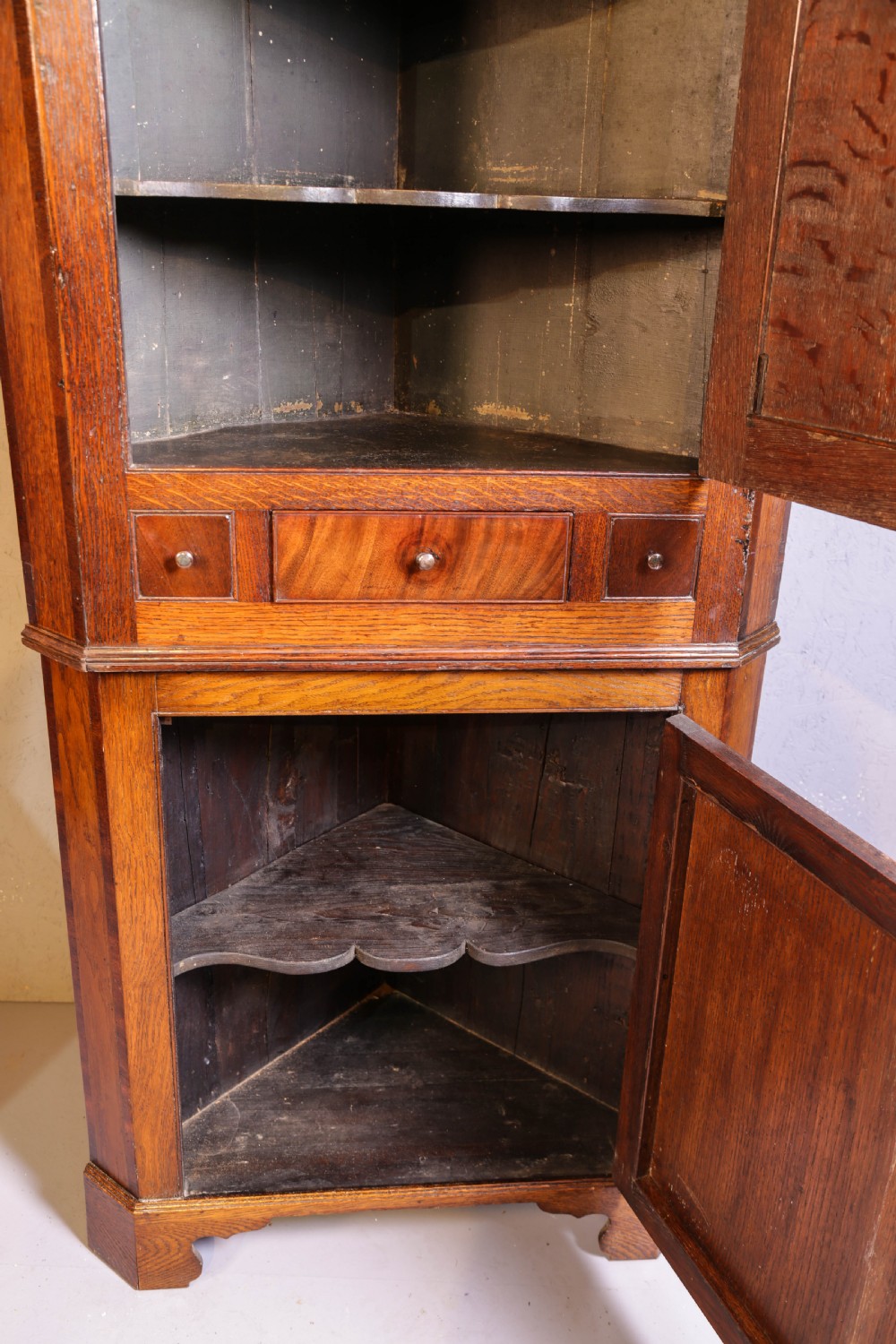 A Full Height 2 stage corner cupboard Geogian View IX