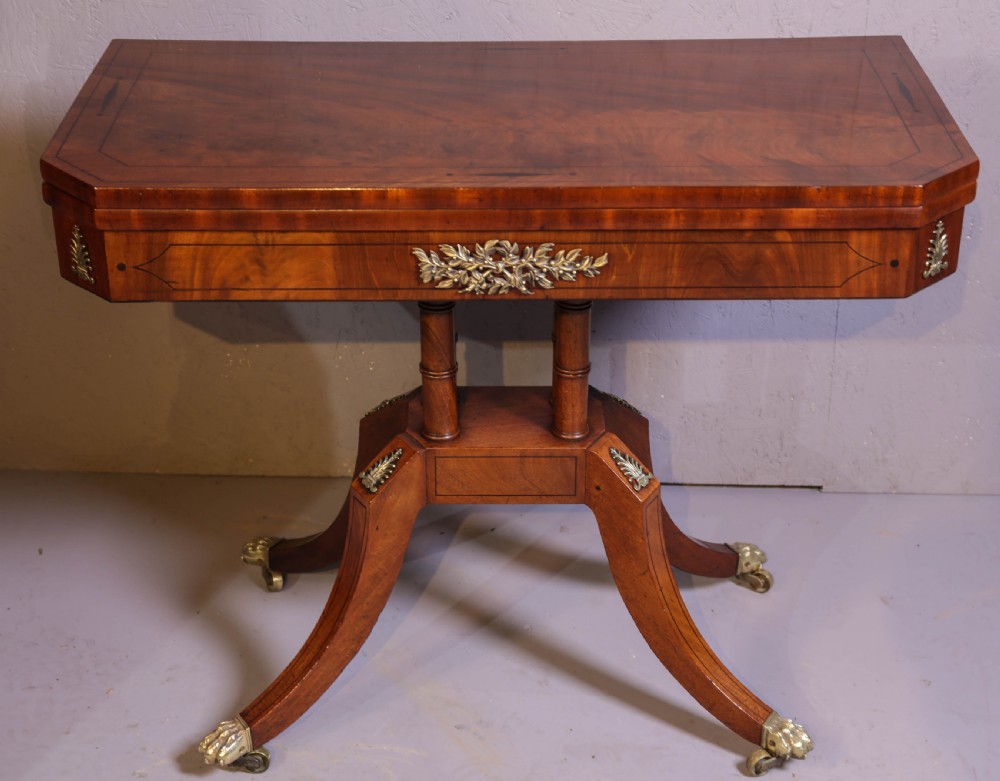 A Regency Period Games Table in Mahogany