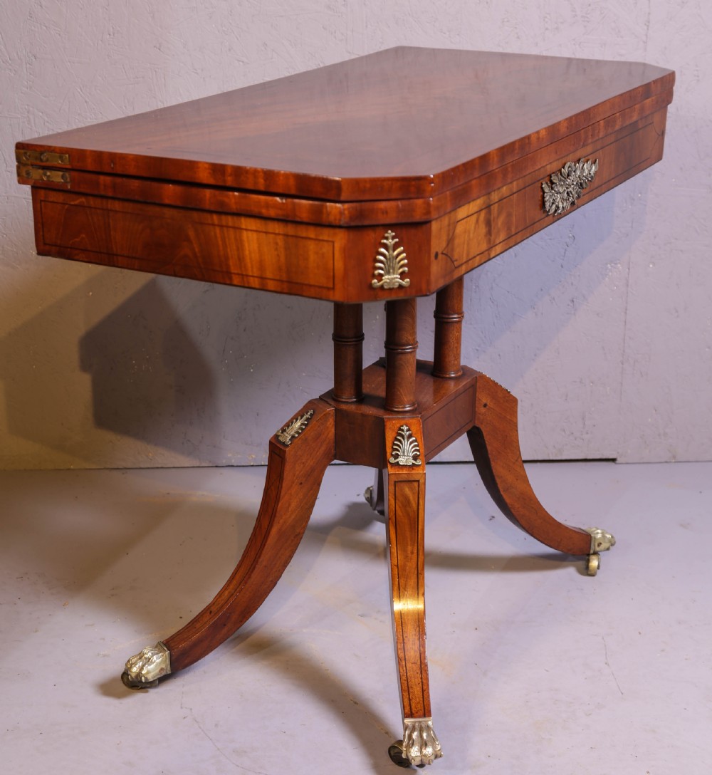 A Regency Period Games Table in Mahogany View II
