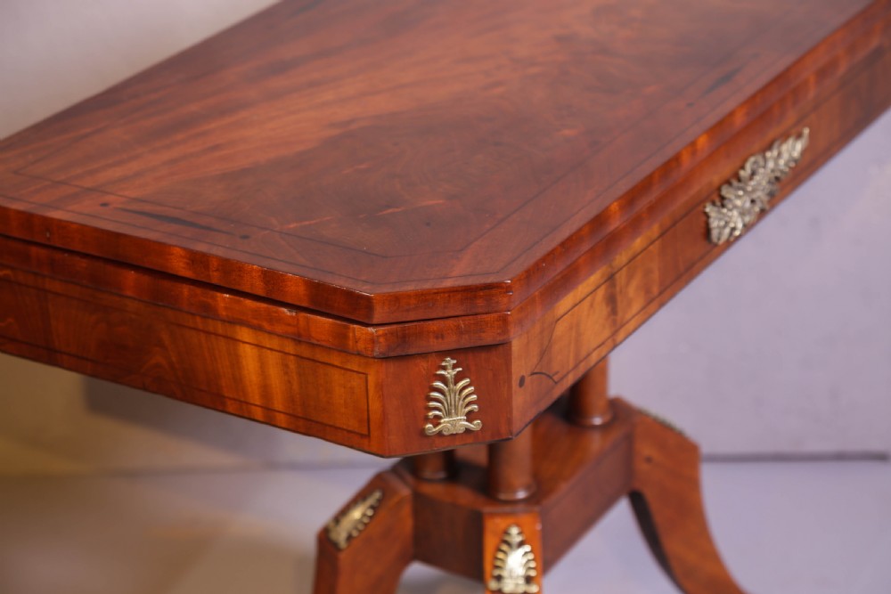 A Regency Period Games Table in Mahogany View III
