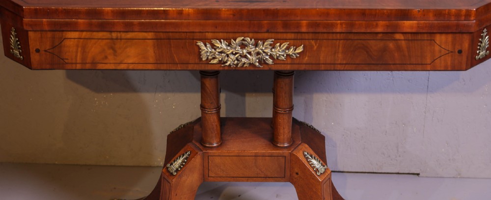 A Regency Period Games Table in Mahogany View VI