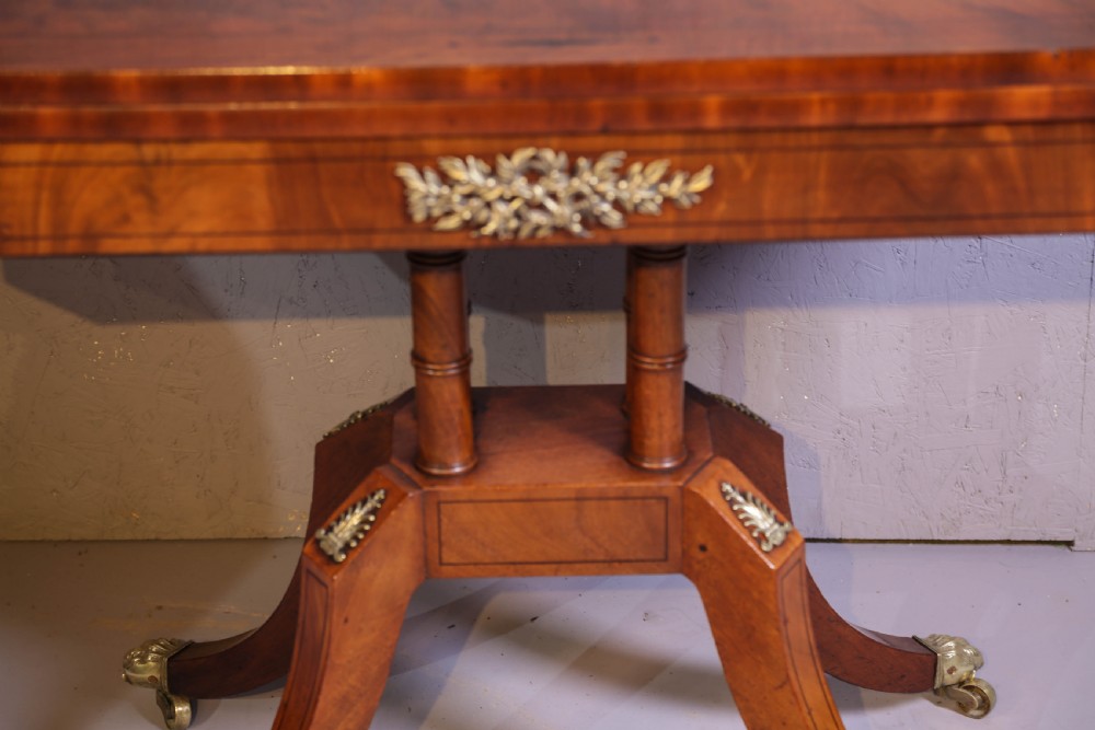A Regency Period Games Table in Mahogany View VIII
