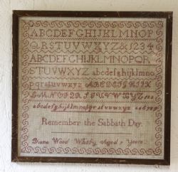 A NEEDLEWORK SAMPLER BY DIANA WOOD OF WHITBY