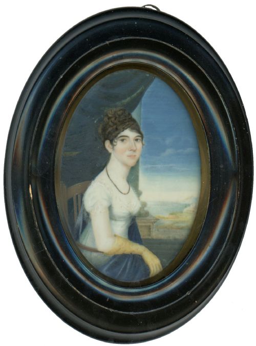 MINIATURE PORTRAIT OF A REGENCY LADY CIRCA 1810 - ADDITIONAL PHOTO 1