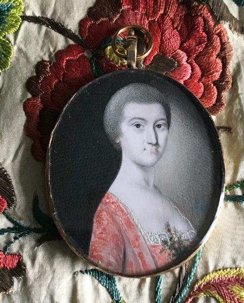 portrait miniature by gervase spencer 1761 - CATEGORY: ANTIQUE ART - DATED 18TH CENTURY