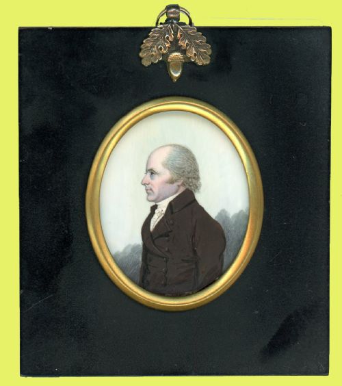 irish miniature portrait by frederick buck - CATEGORY: ANTIQUE ART - DATED 19TH CENTURY