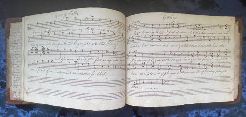 manuscript music book 1813 or earlier - CATEGORY: ANTIQUE MISCELLANEOUS - DATED GEORGIAN