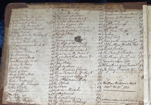 MANUSCRIPT MUSIC BOOK 1813 OR EARLIER - ADDITIONAL PHOTO 2