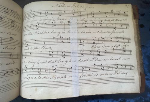 MANUSCRIPT MUSIC BOOK 1813 OR EARLIER - ADDITIONAL PHOTO 3