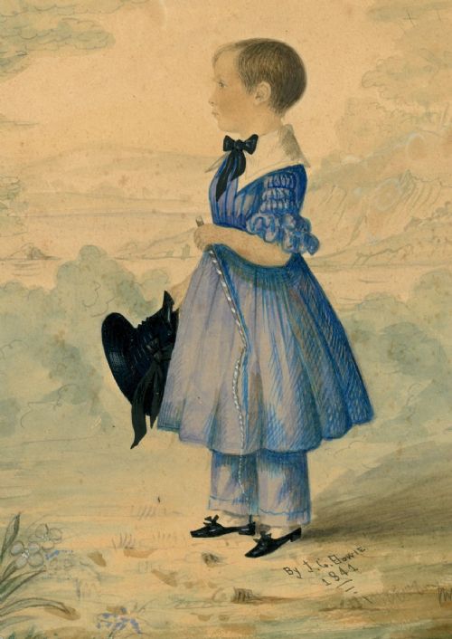 SCOTTISH WATERCOLOUR PORTRAIT BY HOWIE 1841 - ADDITIONAL PHOTO 1