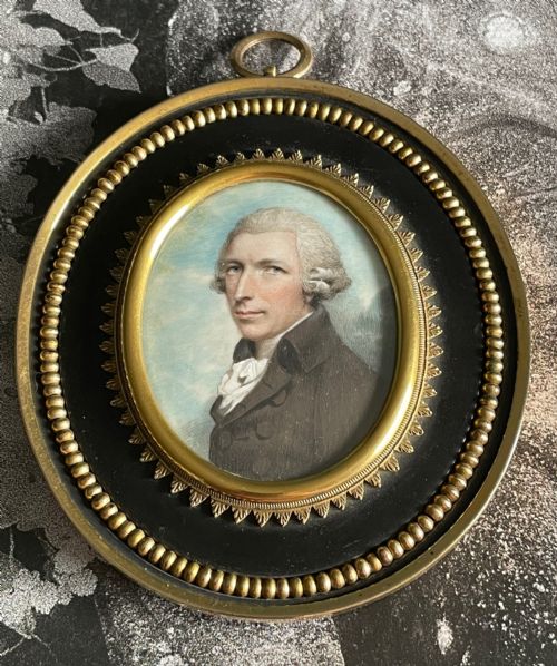 miniature portrait by andrew plimer 1789 - CATEGORY: ANTIQUE ART - DATED 18TH CENTURY