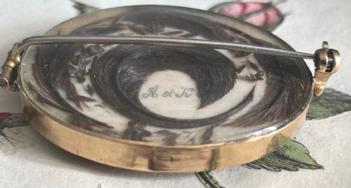 HAIRWORK LOVE TOKEN BROOCH - ADDITIONAL PHOTO 2