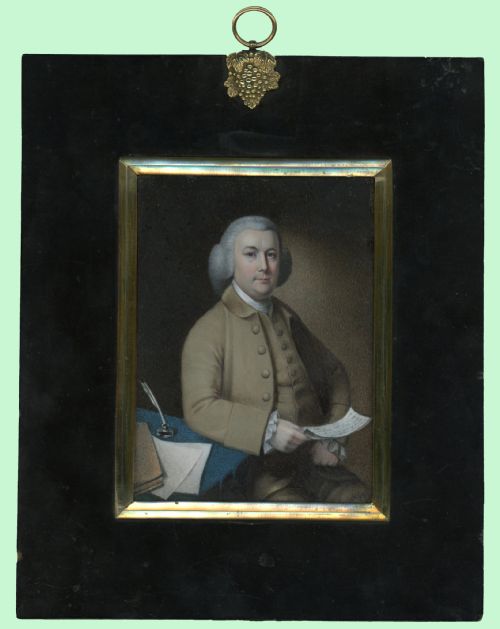 MINIATURE PORTRAIT OF ROBERT DODSLEY THE PUBLISHER - ADDITIONAL PHOTO 1