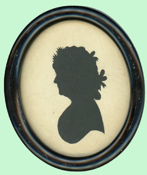 hollowcut silhouette by sarah harrington - CATEGORY: ANTIQUE MISCELLANEOUS - DATED 18TH CENTURY