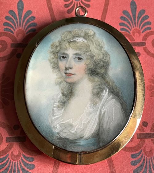 miniature portrait by william armfield hobday - CATEGORY: ANTIQUE ART - DATED GEORGIAN