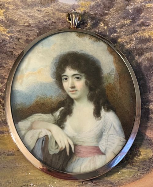 romantic miniature portrait by walter robertson - CATEGORY: ANTIQUE ART - DATED 18TH CENTURY