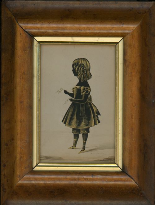 irish cut silhouette by f w seville 1841 - CATEGORY: ANTIQUE MISCELLANEOUS - DATED 19TH CENTURY