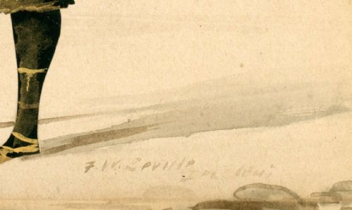 IRISH CUT SILHOUETTE BY F W SEVILLE 1841 - ADDITIONAL PHOTO 1