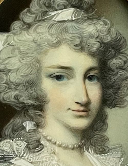 fig 2. George Engleheart, Portrait Miniature with Provenance