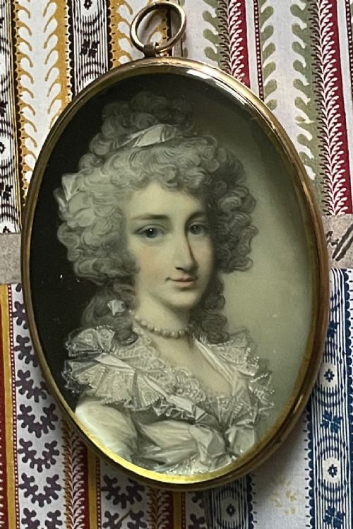 fig 3. George Engleheart, Portrait Miniature with Provenance
