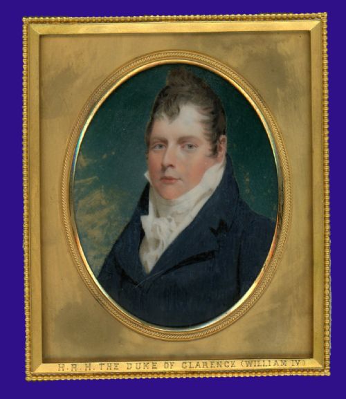 miniature portrait of william iv by andrew robertson - CATEGORY: ANTIQUE ART - DATED 19TH CENTURY