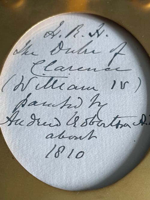 MINIATURE PORTRAIT OF WILLIAM IV BY ANDREW ROBERTSON - ADDITIONAL PHOTO 3