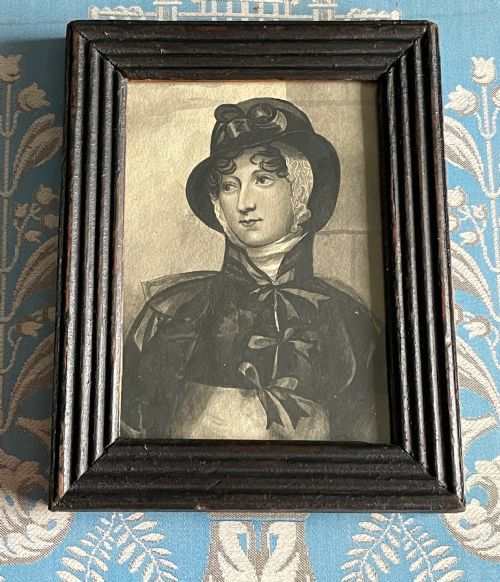 SMALL WATERCOLOUR PORTRAIT OF PRINCESS AMELIA AFTER ANDREW ROBERTSON - ADDITIONAL PHOTO 3