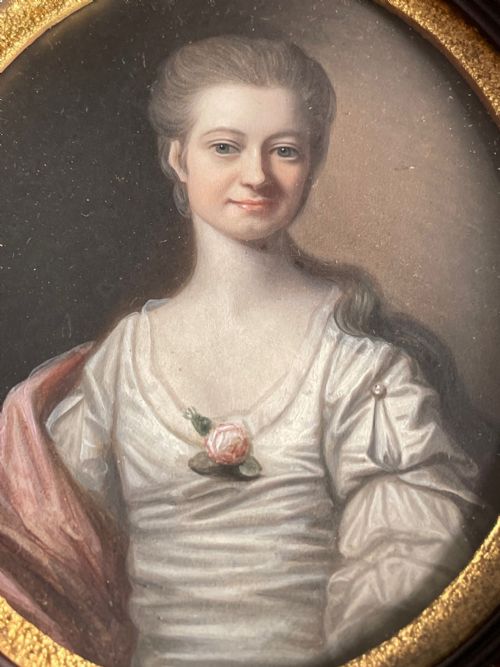 OIL ON COPPER PORTRAIT OF A DUCHESS - ADDITIONAL PHOTO 2