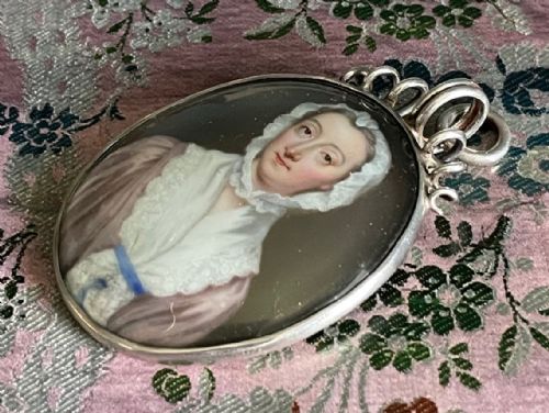 ENAMEL PORTRAIT MINIATURE OF PEG WOFFINGTON BY ZINCKE - ADDITIONAL PHOTO 2