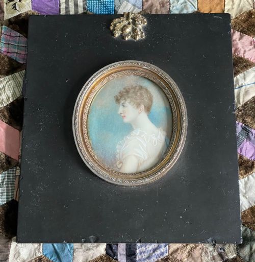 MINIATURE PORTRAIT OF LADY GODOLPHIN BY JEREMIAH STEELE - ADDITIONAL PHOTO 1