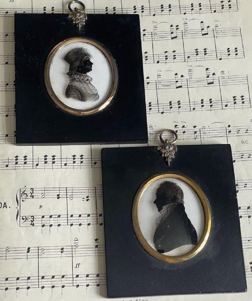 A PAIR OF SILHOUETTES BY WILLIAM HAMLET THE ELDER - ADDITIONAL PHOTO 19
