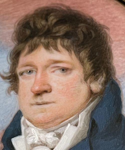 CHARACTERFUL MINIATURE PORTRAIT OF A COUNTRY GENTLEMAN BY AE CHALON - ADDITIONAL PHOTO 3