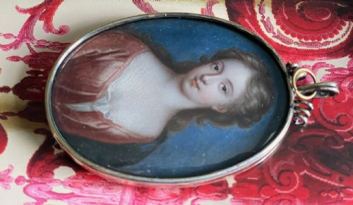 MINIATURE OIL ON COPPER PORTRAIT - ADDITIONAL PHOTO 1