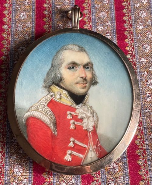 miniature portrait of an officer by john thomas barber beaumont - CATEGORY: ANTIQUE ART - DATED GEORGIAN