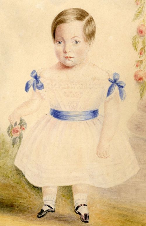 WATERCOLOUR PORTRAIT OF CHARLES JAMES SPEED AGED 3 - ADDITIONAL PHOTO 2