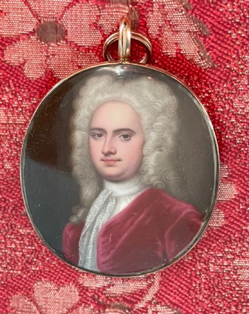 ENAMEL PORTRAIT MINIATURE OF A NAMED GENTLEMAN - ADDITIONAL PHOTO 2