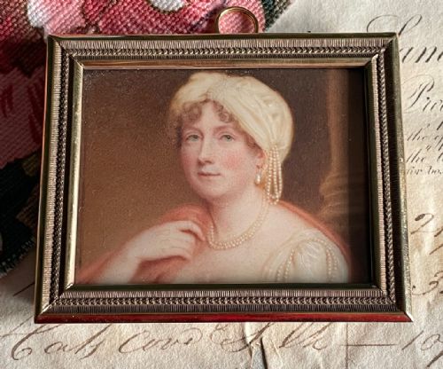 MINIATURE PORTRAIT OF LADY SACKVILLE - ADDITIONAL PHOTO 1