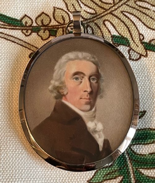 portrait of michael allen of coleridge by daniel - CATEGORY: ANTIQUE ART - DATED 19TH CENTURY