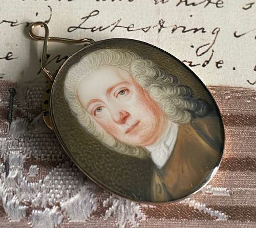 miniature portrait by peter paul lens - CATEGORY: ANTIQUE ART - DATED 18TH CENTURY
