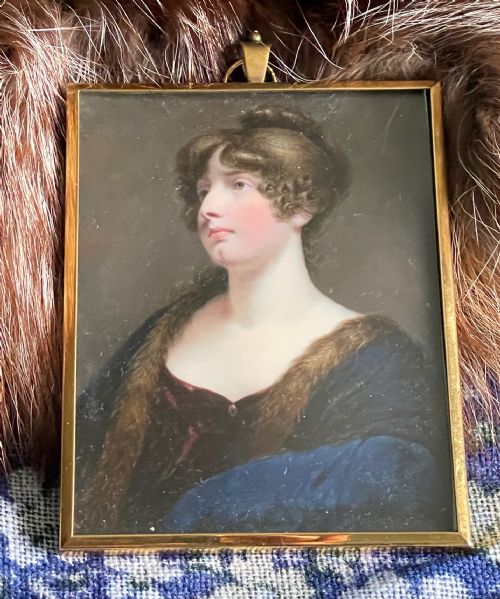 alexander gallaway a scottish countess miniature portrait - CATEGORY: ANTIQUE ART - DATED REGENCY