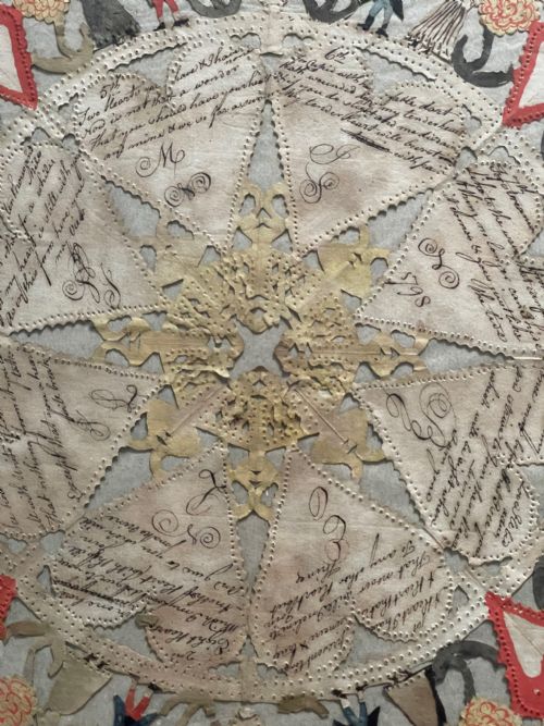 WONDERFUL CUT PAPER AND WATERCOLOUR VALENTINE DATED 1798 - ADDITIONAL PHOTO 10