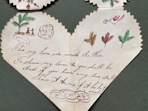 CUT PAPER WATERCOLOUR VALENTINE - ADDITIONAL PHOTO 1