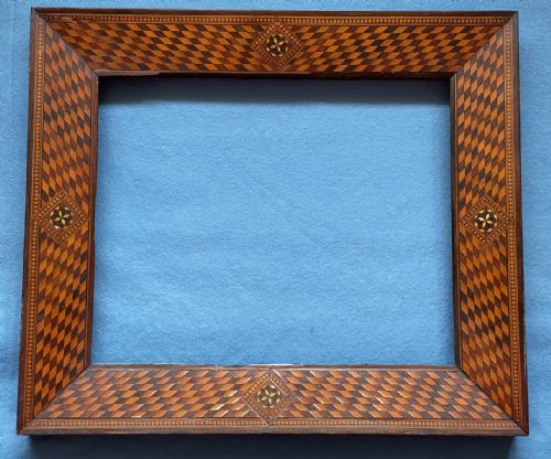 handsome parquetry frame no 2 - CATEGORY: ANTIQUE MISCELLANEOUS - DATED 19TH CENTURY