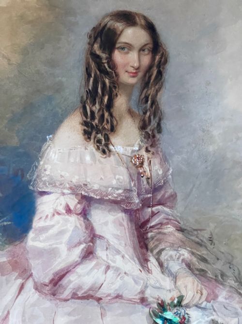 watercolour by franois thodore rochard unframed - CATEGORY: ANTIQUE ART - DATED 19TH CENTURY