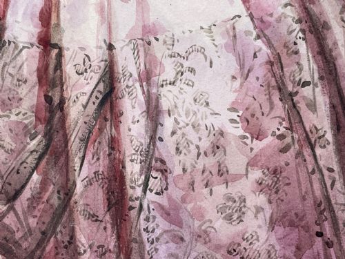 WATERCOLOUR OF A LADY BY FRANOIS THODORE ROCHARD - ADDITIONAL PHOTO 5