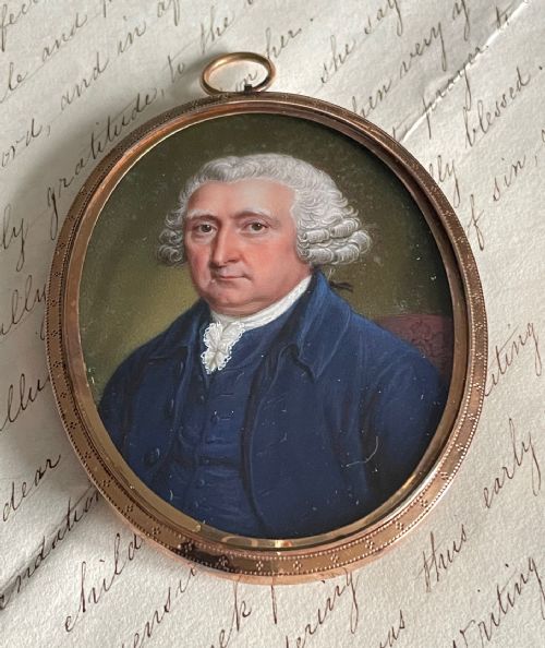 portrait of the artist's friend by james scouler 1789 - CATEGORY: ANTIQUE ART - DATED 18TH CENTURY