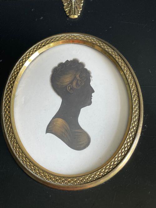 PAINTED GILDED SILHOUETTE BY JOHN FIELD - ADDITIONAL PHOTO 1