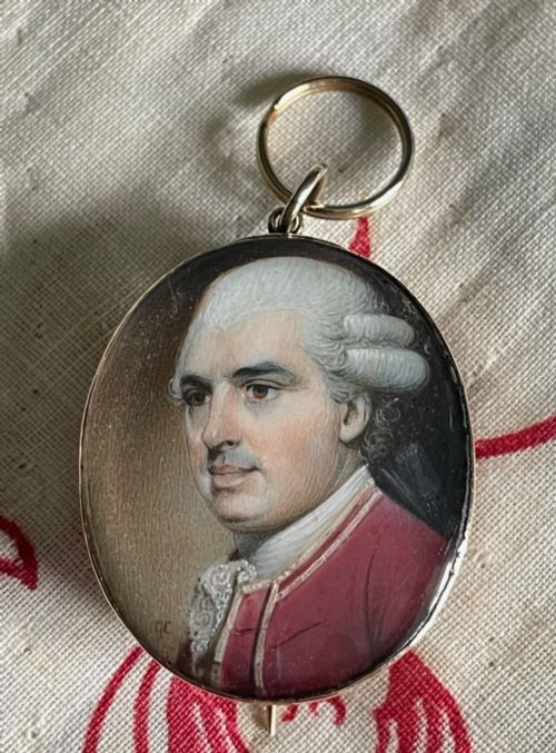 miniature portrait of a nobleman by george engleheart - CATEGORY: ANTIQUE ART - DATED 18TH CENTURY