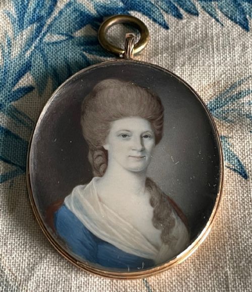 portrait of margaret rannie elliott after raeburn - CATEGORY: ANTIQUE ART - DATED 18TH CENTURY